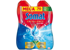 Somat Excellence Duo Gel Hygienisches Spülmaschinengel für hygienische Sauberkeit und strahlenden Glanz 70 Dosen 2 x 630 ml, Duopack