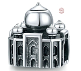 Charme Sterling Silber 925 Taj Mahal Indien, Perle auf Reise-Armband