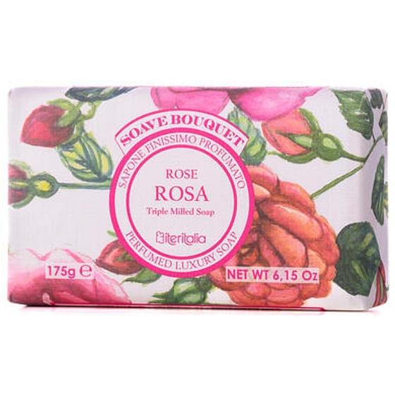 Iteritalia Rose pflanzliche Toilettenseife 175 g
