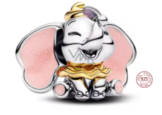 Charm Sterlingové stříbro 925 Disney Dumbo Dumbo – kouzelné létající slůně, korálek na náramek film