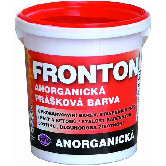 Fronton Pulverfarbe für Baustellenmischungen Mörtel und Beton, 0610 hellgelb, 800 g