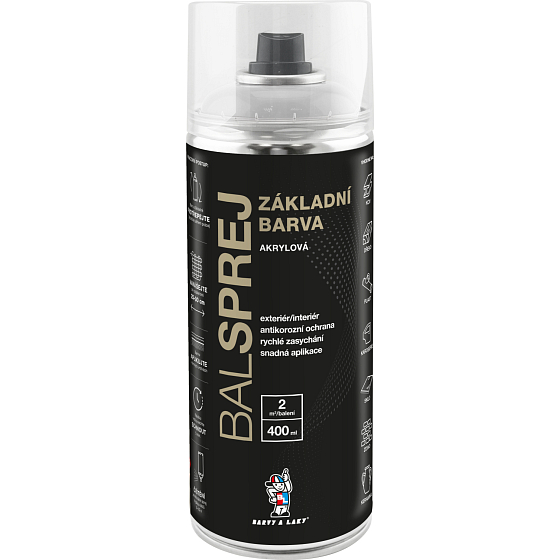 BALsprej Základní univerzální barva ve spreji červenohnědá, 400 ml