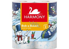 Harmony Good For Food kuchyňské utěrky Bob & Bobek 2vrstvé, 90 útržků, 2 role