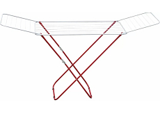 Tidy Home Wäschetrockner aus Metall, rot, 18 m