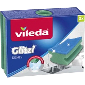 Vileda Glitzi Schwamm für Geschirr 2 Stück