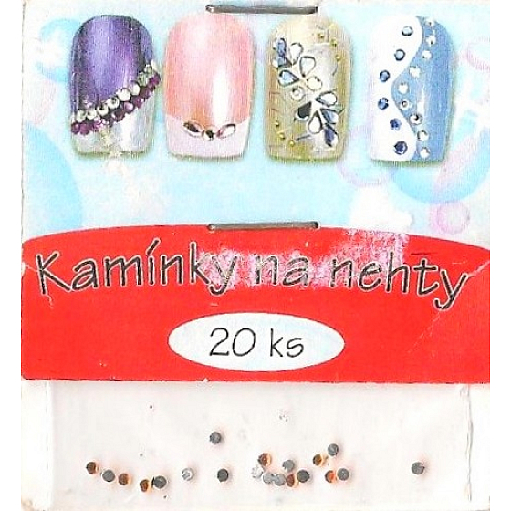 professionelle Nageldekorationen Strasssteine orange 25101 20 Stück