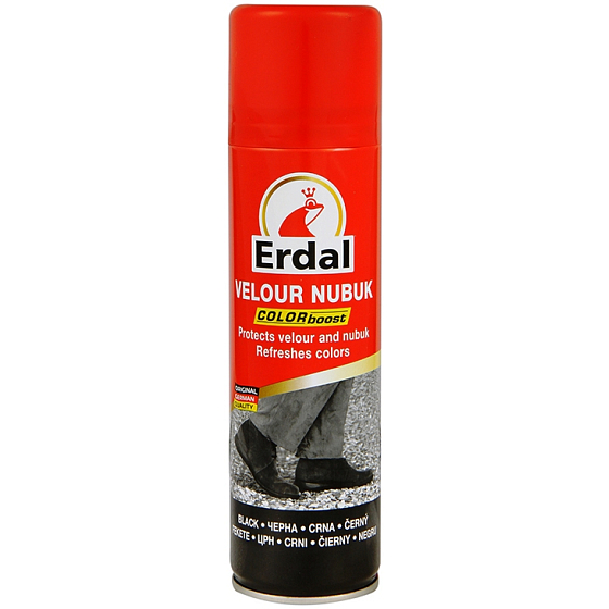 Erdal Gebürstetes Leder und Wildleder Schwarzes Spray 200 ml