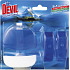 Dr. Devil 3in1 Polar Aqua Flüssig WC Block, Halter + Nachfüllung 3× 55 ml