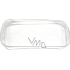 Etue Transparentes Oval mit weißem Rand 21,5 x 10 x 4 cm 1 Stück