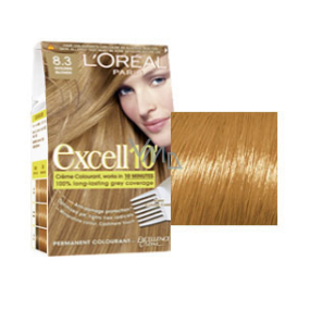 Loreal Excell 10 Haarfarbe Shade 8.3 Hellgoldene Blondine