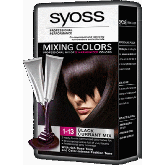 Syoss Mischfarben Langlebige Haarfarbe 1-13 Schwarze Johannisbeere mischen