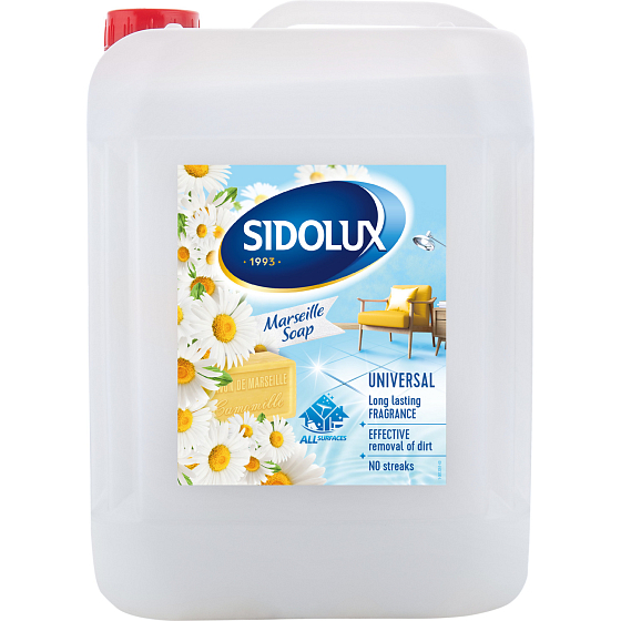 Sidolux Universal Marseille Seifenwaschmittel für alle abwaschbaren Oberflächen und Böden 5 l