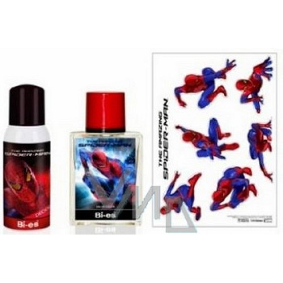 Marvel Spiderman EdT 50 ml + Deospray 100 ml + Aufkleber, Kosmetikset