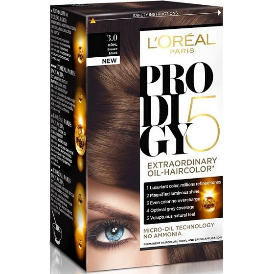 Loreal Paris Prodigy 5 Haarfarbe 3.0 Braun / Schwarz