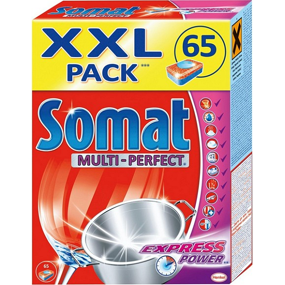 Somat Multi-Perfect Express Power Tabs für Geschirrspüler 65 Tabletten