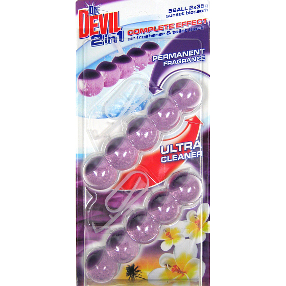 DR. Devil Sunset Blossom 2in1 5Ball Toiletteneffekt mit vollständiger Wirkung 2 x 35 g