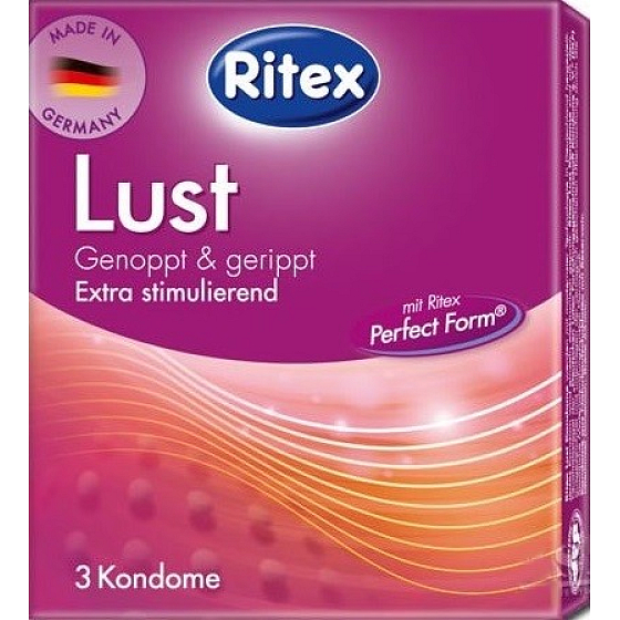 Ritex Lust Kondom 3 Stück gerändelt