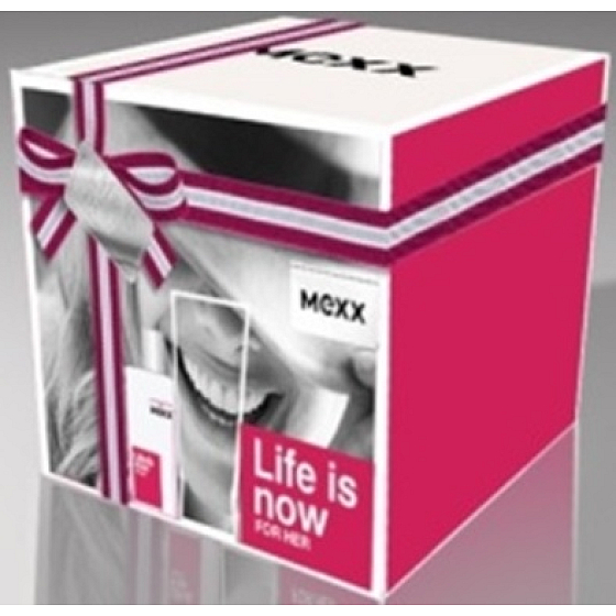 Mexx Life Is Now for Her Eau de Toilette 30 ml + 2 x Körperlotion 50 ml, Geschenkset