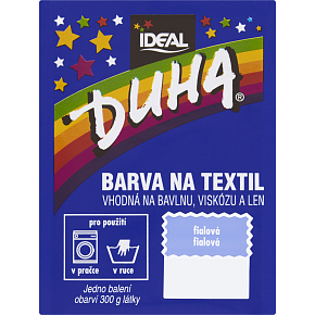 Ideal Duha lila, barva na textil na bavlnu, viskozu a len, na 300 g látky, 15 g