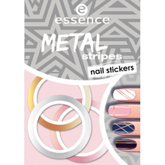 Essence Nail Art Metallstreifen Nagelaufkleber 04 1 Blatt