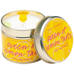 Bomb Cosmetics Lemon Queen Duftende natürliche, handgefertigte Kerze in einer Blechdose brennt bis zu 35 Stunden