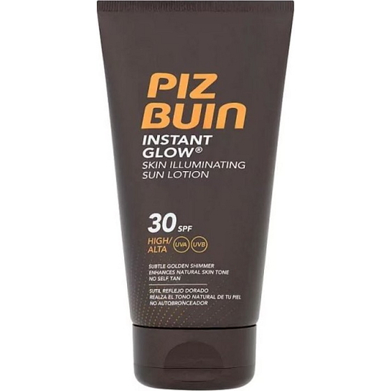 Piz Buin Instant Glow LSF30 Aufhellende Sonnenlotion mit sofortiger strahlender Wirkung 150 ml