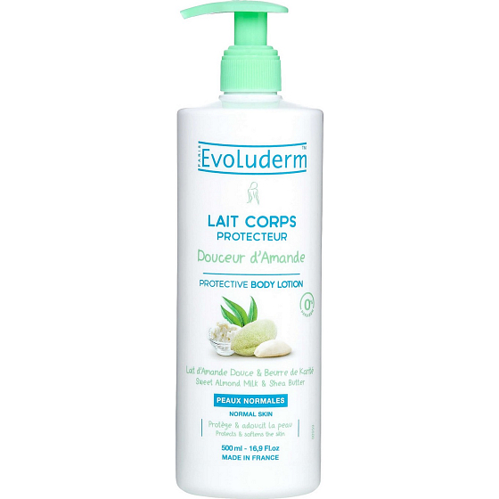 Evoluderm Douceur d Amande Körperlotion mit Mandelmilch und Sheabutter 500 ml