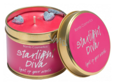 Bomb Cosmetics Star Diva Duftende natürliche, handgefertigte Kerze in einer Dose kann bis zu 35 Stunden brennen