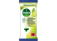 Dettol Desinfektionstücher für Oberflächen Limette und Minze 36 Stück