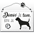 Nekupto Haustiere Holzschild Rottweiler 155 x 98 x 5 mm
