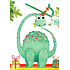 Nekupto Geschenk Papiertüte 32,5 x 26 x 13 cm Dino 1720 50 KFL