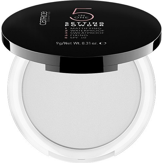 Catrice 5 in 1 Abbindepulver 5in1 Fixierpulver 010 Transparent 9 g