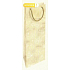 Nekupto Geschenk Papiertüte für Flasche 33 x 10 x 9 cm Weihnachtsgold mit WLH-Aufdruck