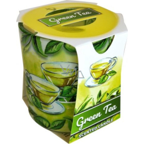 Geben Sie Verona Grüner Tee - Grüntee Duftkerze in Glas 90 g