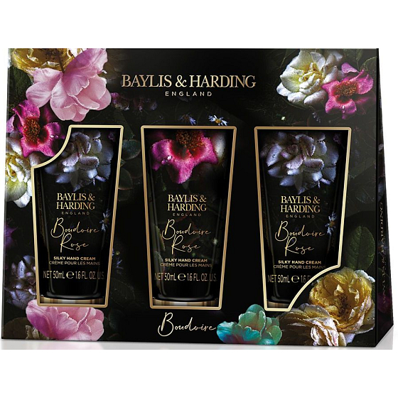 Baylis & Harding Boudoire Rose Handcreme 3 x 50 ml, Kosmetikset für Damen