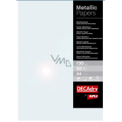Apli Metallic Papier A4 Pearl 130 g 50 Blatt