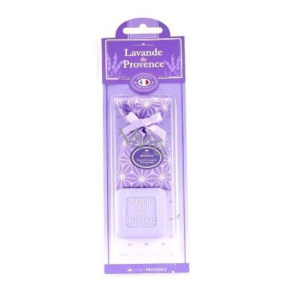 Esprit Provence Lavendel-Toilettenseife 25 g + Lavendeldufttasche mit Blumen, Kosmetikset für Frauen