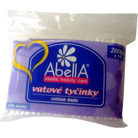 Abella Wattestäbchenbeutel 200 Stück