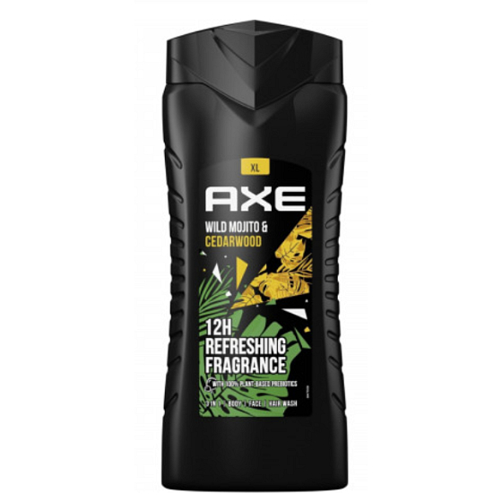 Axe Wild Mojito & Cedarwood 3in1 Duschgel für Körper, Haare und Gesicht für Männer 400 ml