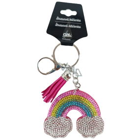 Albi Strass Regenbogen Rosa Schlüsselanhänger Albi Strass Regenbogen Rosa Schlüsselanhänger