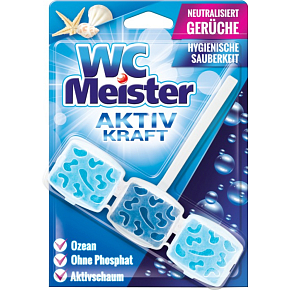 WC Meister Aktiv Kraft Duft des Meeres WC Block, 45 g