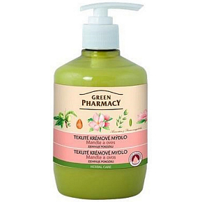 Green Pharmacy Mandel und Hafer flüssige Seife mit Spender 460 ml