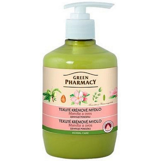 Green Pharmacy Mandeln und Hafer flüssige Seife mit Dispenser 460 ml