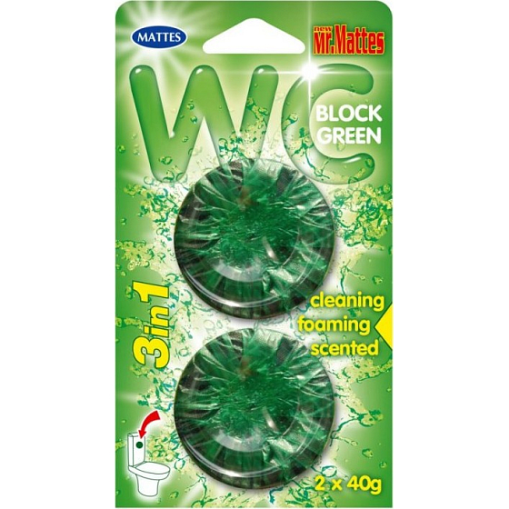 Herr Mattes 3in1 Green WC-Block 2 x 45 g