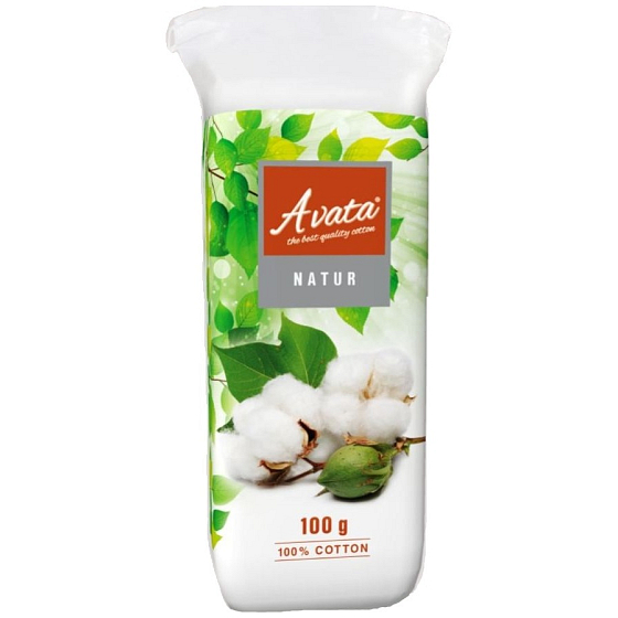 Eine gefaltete Watte aus Vata Natur Baumwolle 100 g