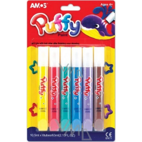 Amos Puffy aufblasbare Farben 6 x 10,5 ml