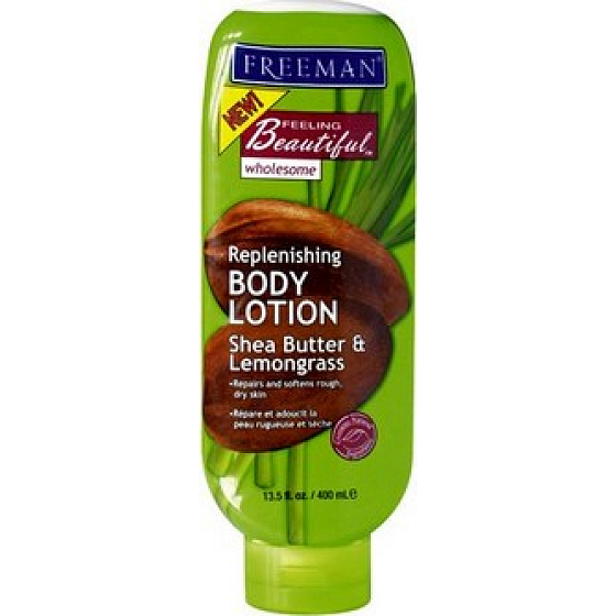 Freeman Feeling Beautiful Sheabutter und Zitronengras regenerierende Körperlotion 400 ml