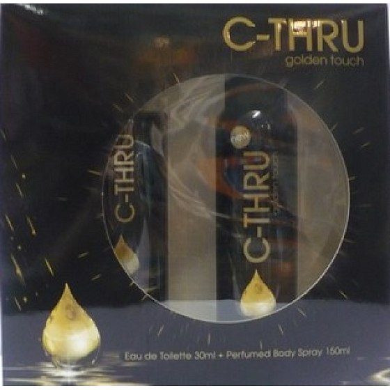 C-Thru Golden Touch Eau de Toilette 30 ml + Deodorant Spray 150 ml, Geschenkset für Frauen