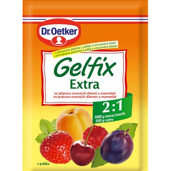 Dr. Oetker Gelfix Extra Mischung zur Zubereitung von Fruchtmarmeladen und Marmeladen 2: 1 25 g
