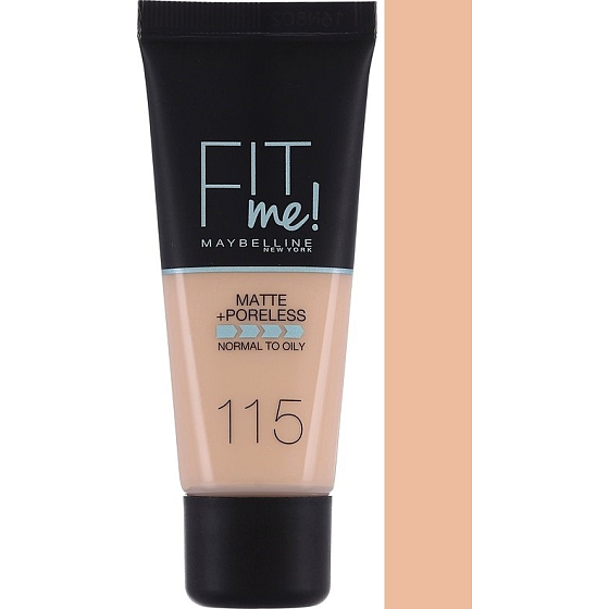 Maybelline Fit Me Matt & Poreless Foundation Make-up 115 Elfenbein 30 ml